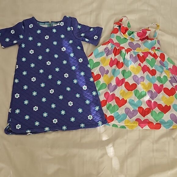 Gymboree Girl's Bundle Of 2 Floral Dresses Purple, Red & Green 6 Years Old - Picture 2 of 16